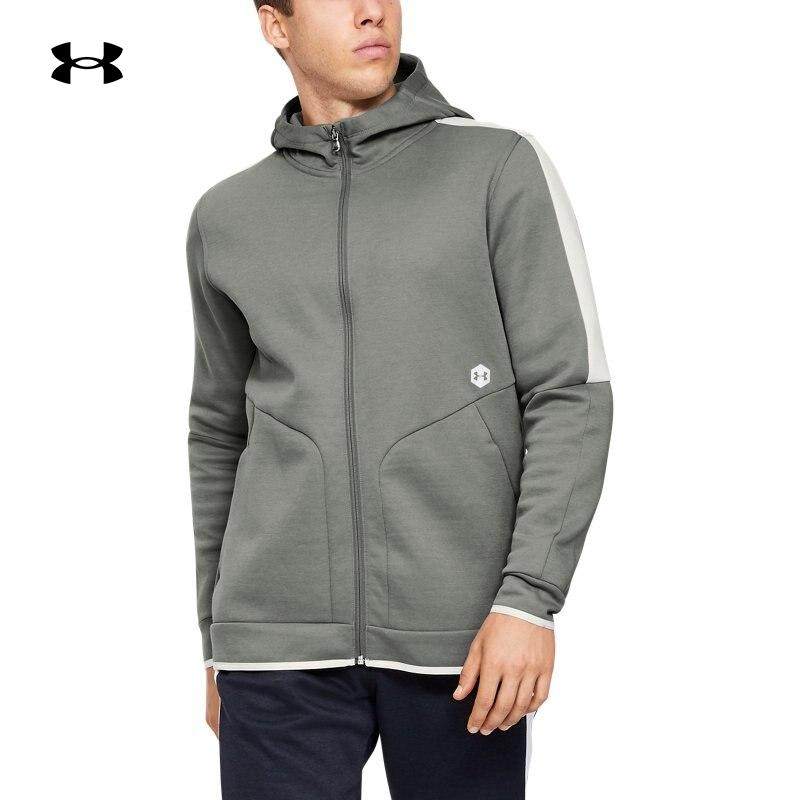 安德玛男款抓绒拉链运动外套