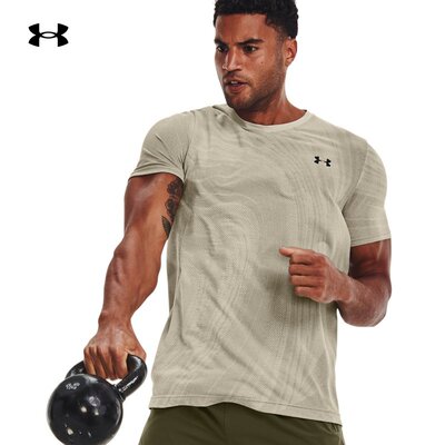 安德玛官方UA Seamless男子训练运动短袖T恤1370449