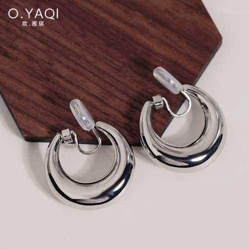 可摇晃月牙形素圈无洞蚊香盘耳夹