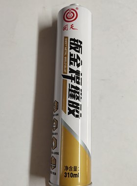 回天新款白色玻璃胶钣金焊缝密封胶聚氨酯胶打胶器 310ml