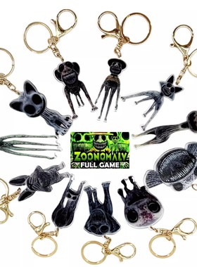 Zoonomaly畸形动物园亚克力挂件变异动物狐狸大猫儿童书包钥匙扣