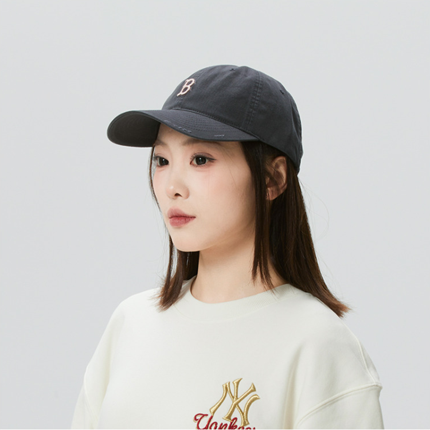 韩国MLB帽子棒球帽男女情侣款刺绣鸭舌帽休闲透气四季通用帽子女