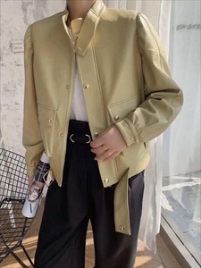 韩版皮衣夹克女短款外套宽松时尚休闲上衣