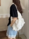 洋气皱褶单肩布包 ROU 云朵包纯色百搭 25ss 东大门 TINE Amy韩代