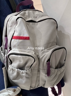 现～TEMPTING Amy韩代 25ss 东大门 洋气纯色 双肩拉链背包 百搭