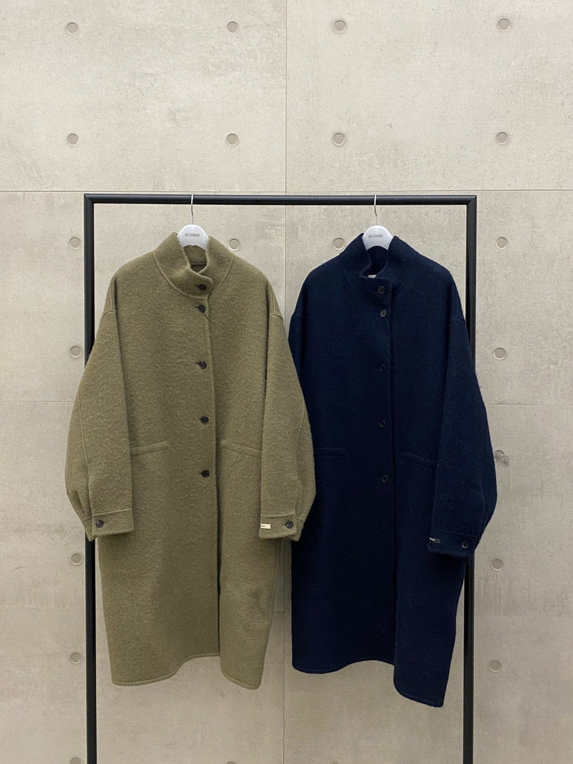 much more Amy韩代 26fw 东大门 羊驼10羊毛80 廓形大衣 立领长款