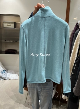 TEMPTING Amy韩代 25fw 东大门 纯色高领 打底t恤 修身百搭