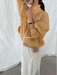 立领拉链夹克短外套 better 东大门 26早春 防晒轻薄百搭 Amy韩代