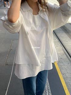 OVERTAKE Amy韩代 26早春 翻领衬衫+连衣裙 纯色百搭 时尚洋气