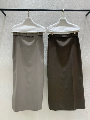 LUCY SALON Amy韩代 26fw 东大门 纯色长裙 半身裙 气质百搭