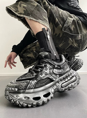 2025新款男鞋厚底增高休闲板鞋男百搭运动小白鞋男真皮透气潮鞋子