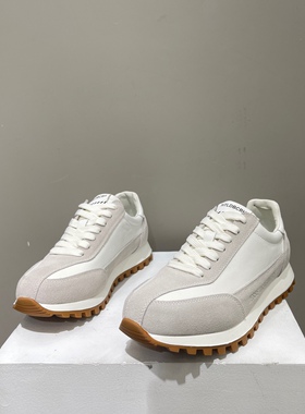 复古德训鞋男2025秋冬新款潮流百搭透气休闲运动厚底增高牛皮板鞋