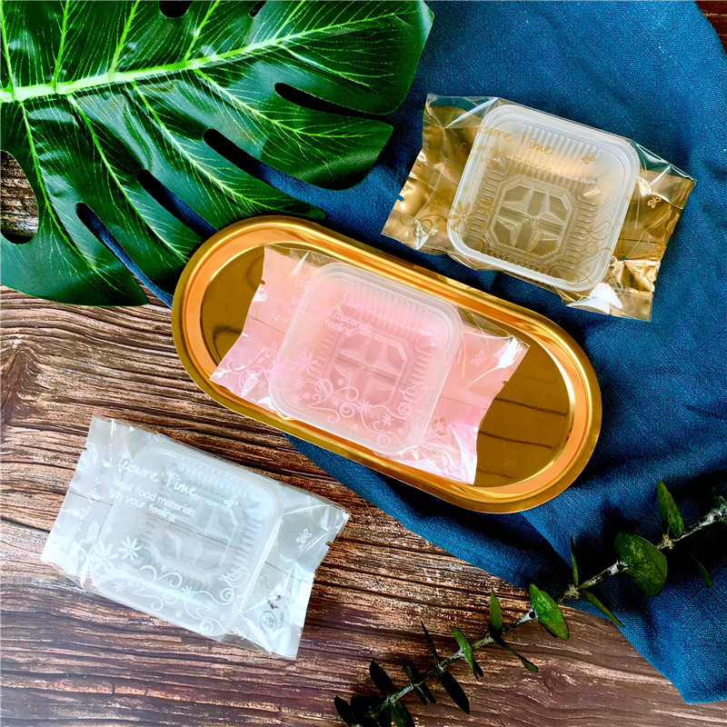 英文休闲时光50克中秋月饼包装袋