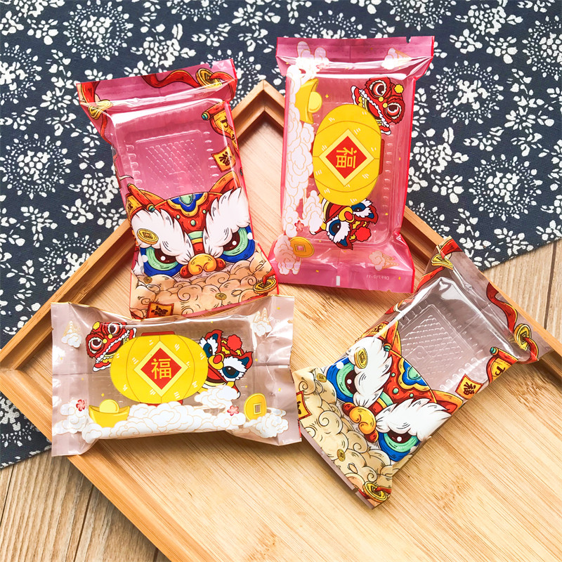 舞狮混搭款烘焙包装袋平口袋凤梨酥糖果绿豆糕福字牛轧酥饼干内托,包装,礼品袋/塑料袋,淘宝优惠券,粉丝福利购,淘宝优惠卷