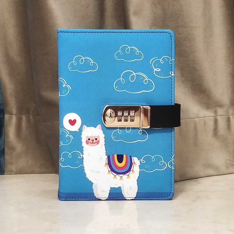 卡通记事本儿童密码本带锁日记本创意简约小学生书写本日韩加厚少
