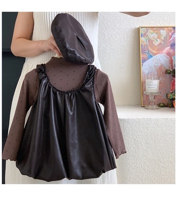 女童连衣裙秋装2025新款洋气时髦儿童背带裙套装秋冬季宝宝公主裙