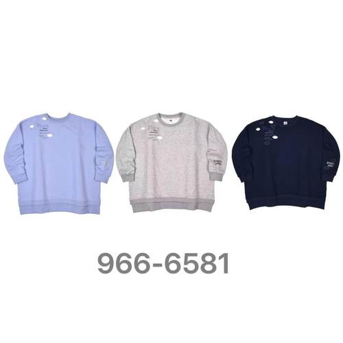 日本套头甜美长袖青年字母印花