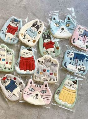 日本Kusuguru正品可爱卡通擦手巾挂式速干吸水柔软厨房卫生间8556