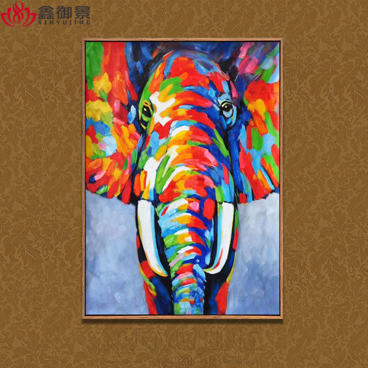 玄关过道抽象镇宅风水纯手绘油画