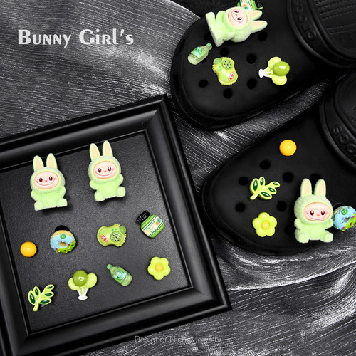 洞洞鞋配饰拉布布鞋花