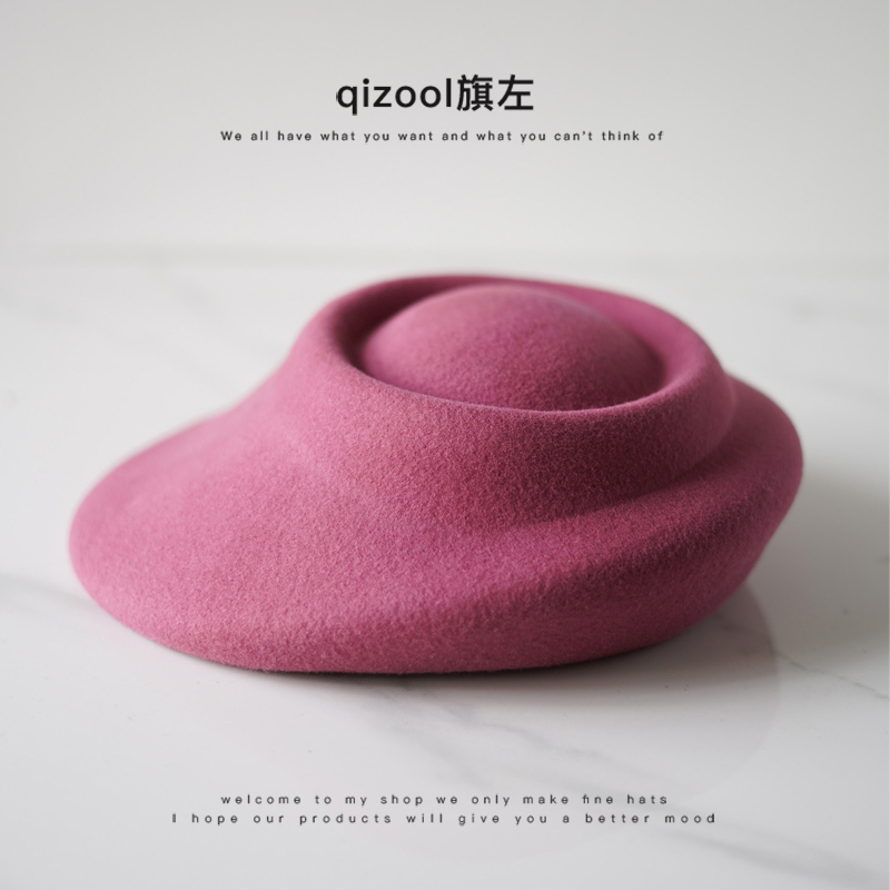 贝雷帽宴会法式女秋冬异形