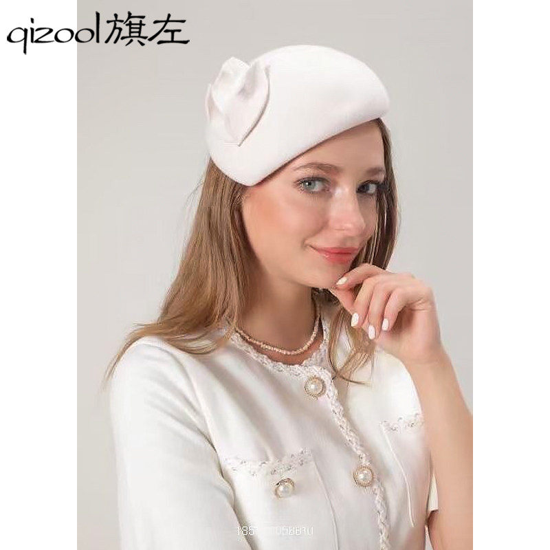贝雷帽宴会英伦女秋冬