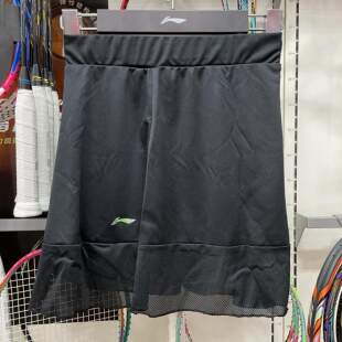 运动裤 正品 李宁裙裤 黑色女士羽毛球系列内衬女装 018 球服ASKR022