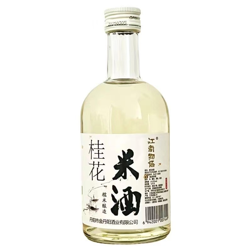 金丹阳江南物语桂花米酒330ml甜米酒酒甜米酒糯米酒0.5度甜酒