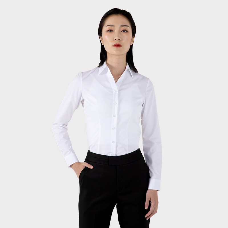 V领白色衬衫女明门襟暗扣防曝光纯色长袖衬衣职业白领工作上班服,女装/女士精品,衬衫,淘宝优惠券,粉丝福利购,淘宝优惠卷