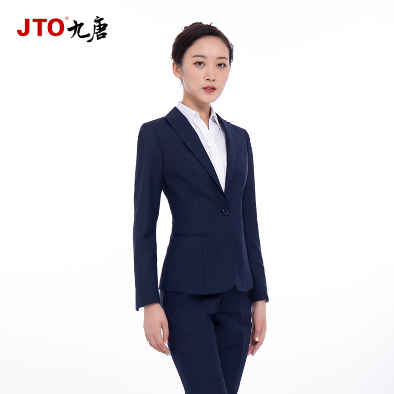 长裤长袖职业套装JTO羊毛西服