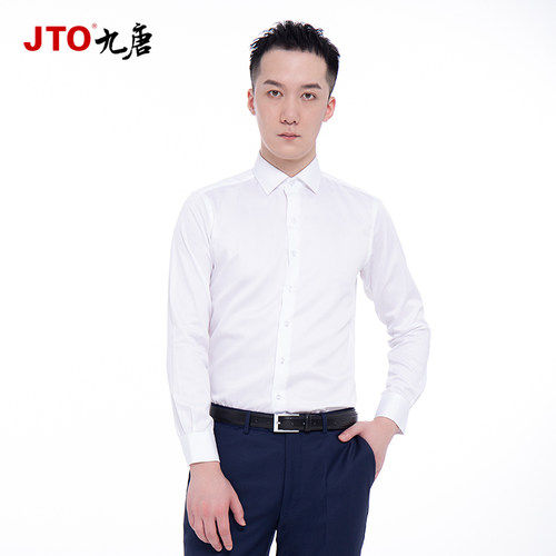 九唐4S店工作服上班服中老年男长袖衬衫定制Volvo宾士等工装VO