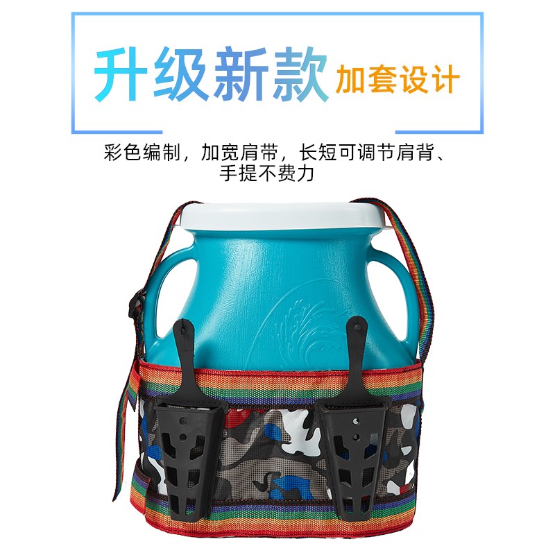 速发新款钓鱼篓塑料捕鱼装鱼篓子大号不漏水多功能抓黄鳝泥鳅海鲜