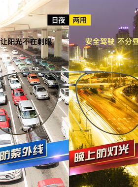 速发防远光眩开车专用日夜两夜太镜男防灯目高清用视镜偏光驾驶