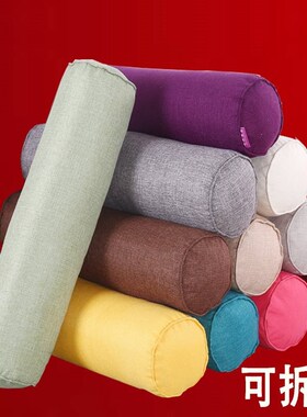 速发Y*床上睡枕圆柱圆长抱枕枕头形条枕靠觉靠垫腿垫院垫脚脚