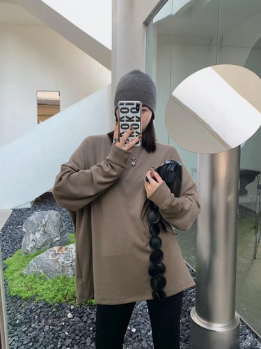 YUAN XI元熙6280宽松大码加绒加厚长袖T恤女保暖上衣打底衫冬200 - 封面
