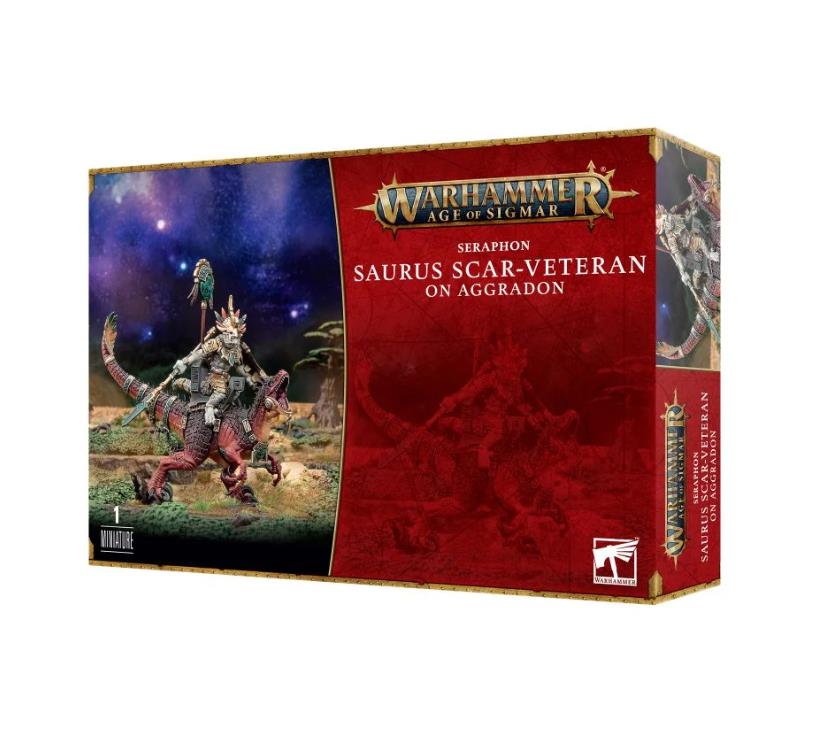 安云战锤AOS 蜥蜴人 疤痕老兵 骑乘悍龙 Saurus Scar-Veteran