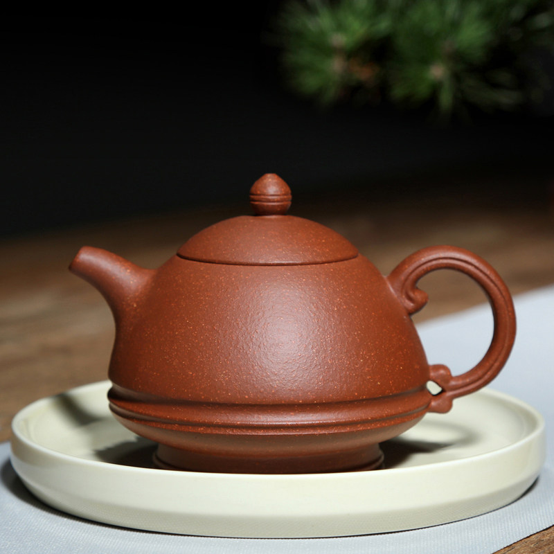 宜兴紫砂壶茶具泡茶壶名家吴娟华纯手工纯原矿降坡泥270cc玉笠壶