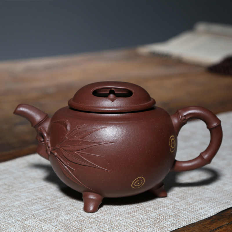 底槽青名家纯手工孤品花器紫砂壶