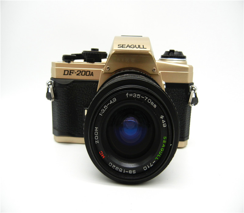 海鸥df-200a+变焦镜头机械135胶卷胶片单反相机专业摄影入门练手