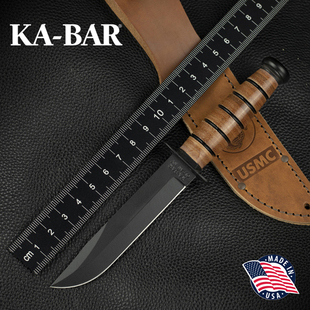 美国进口ka 备户外野营便携直刀 bar卡巴1250高碳钢实用战术求生装