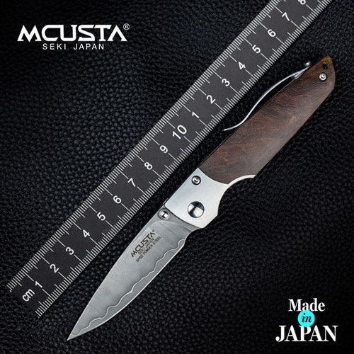 Mcusta传世家徽EDC折刀日本进口