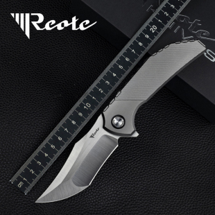 锐特Reate钛合金柄户外M390粉末钢战术露营装备高端EDC便携折叠刀