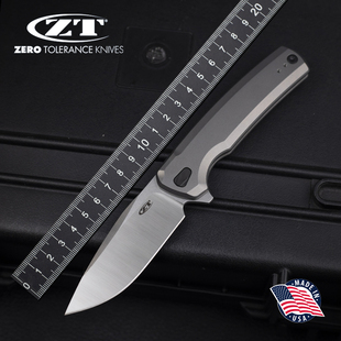 美国进口正品ZT零误差新款0044户外粉末钢防身野营装备便携折叠刀