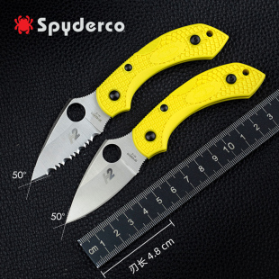 美国进口Spyderco蜘蛛C28蜻蜓二代户外轻量便携EDC专业潜水折叠刀