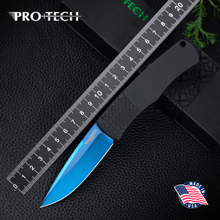 美国进口PROTECH超技术Whiskers合作款魔术户外不锈钢便携折叠刀