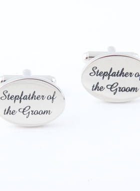 袖扣袖钉 男士cufflinks 婚庆类袖扣 Stepfather of the Groom