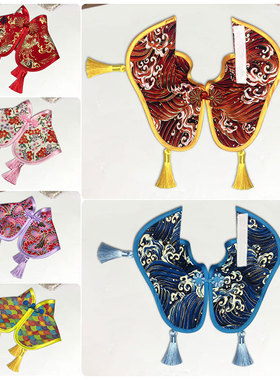 宠物变身装金毛国风斗篷猫狗拜年装泰迪披风中式盘扣流苏云肩边牧