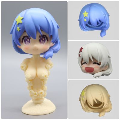 带妆娃脸gsc粘土人ob11娃头头壳