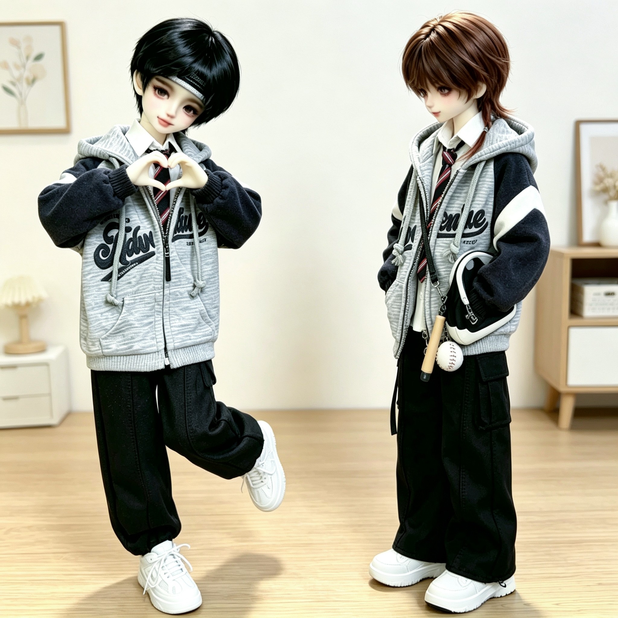 Azone6分兵人BJD熊妹娃衣套装图片