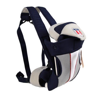袋鼠仔仔夏季透气婴儿背带多功能保护宝宝脊椎靠板单双肩背带6865
